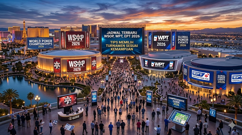 Jadwal Turnamen Poker Dunia 2026: WSOP, WPT, dan EPT